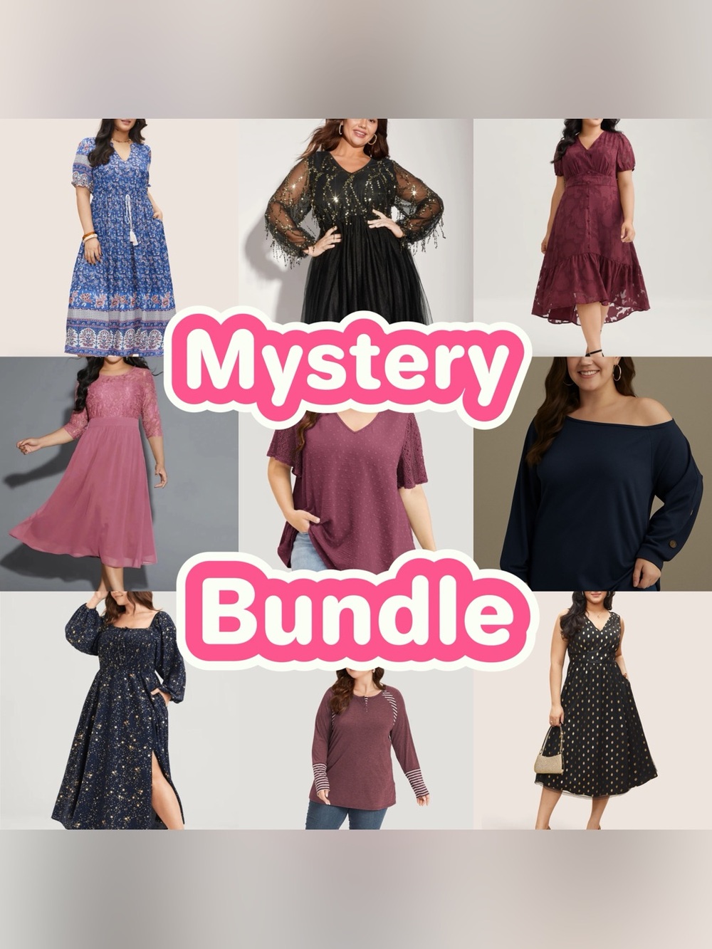 BloomChic Mystery Bundle Lot of 3 Plus Size 1X 14-16 Clothing LOT